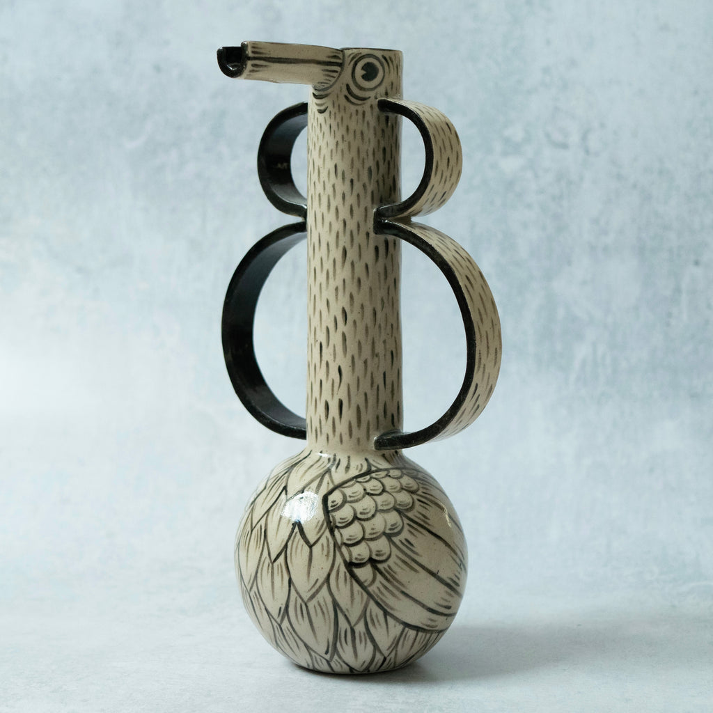 Bird Jug with Big Handles